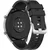 GS Univerzalni silikonski pašček 22 mm, črne barve