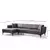Atelier del Sofa Ugaona garnitura Belissimo 95x67x140cm Tamnosiva