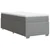 Vidaxl Box spring postelja z vzmetnico svetlo siva 80x200 cm blago