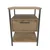 Hanah Home Noćni ormarić Alba 45x61,8x45cm Crno-Hrast