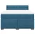 Vidaxl Box spring postelja z vzmetnico modra 140x190 cm žamet