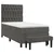 Vidaxl Box spring postelja z vzmetnico temno siva 90x200 cm žamet