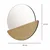 HANAH HOME Ogledalo Crescent Bronze