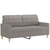 vidaXL Dvosed taupe 140 cm blago