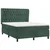 Vidaxl Box spring postelja z vzmetnico temno zelena 140x200 cm žamet