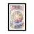 Plakat s paspartujem Mandala v zanimivem dizajnu - 30x45 no frame