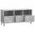 TV ormar 102 x 34,5 x 50 cm Betonska siva Konstruirano drvo