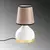 Opviq Stona lampa 8022, 17x17x33 cm, IP20, Smeđe-bela