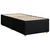 vidaXL Box spring postelja z vzmetnico črna 90x200 cm blago