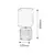 RABALUX Noćno svetlo orlando belo