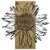 Rama de Oro -2 GreenBlack Decorative Wooden Wall Accessory