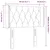 Vidaxl LED posteljno vzglavje temno modro 83x16x78/88 cm žamet