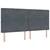 vidaXL Box Spring postelja z vzmetnico temno siva 200x200 cm žamet
