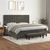 vidaXL Box spring postelja z vzmetnico temno siva 200x200 cm žamet