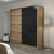 Hanah Home Garderober Kale-3177, 180x190x52 cm, Smeđe-crni
