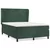 Vidaxl Box spring postelja z vzmetnico temno zelena 140x200 cm žamet
