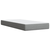 VIDAXL Box spring postelja z vzmetnico svetlo siv 100x200 cm blago