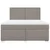 Vidaxl Box spring postelja z vzmetnico taupe 180x200 cm blago