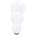 6-dijelni set LED kuglastih svjetiljki 20/30/40 cm PMMA