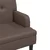 Klop z naslonom rjava 112x65,5x75 cm umetno usnje