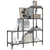 Regal za knjige siva boja hrasta 92x30x102 cm od drva i metala