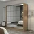 Hanah home Ormar Kale 180x190x52cm Bež