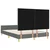 vidaXL Siva postelja 140x200 cm iz blaga