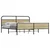 Vidaxl Kovinski posteljni okvir brez vzmetnice sonoma hrast 183x213 cm