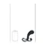 Levelz Bulb with Loop Silicone Prostate Massager L Black