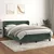 Vidaxl Box spring postelja z vzmetnico temno zelena 140x200 cm žamet