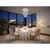 LED Kristalno plafonsko svetlo MAJURO LED/30W/230V prečnik 45 cm sjajni hrom + daljinski upravljač