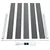 Vidaxl Vrtna ograja WPC 699x106 cm siva
