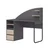 Hanah Home radni sto Mirel, 120 cm, antracit / orah