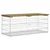 Vrtna klupa s gabionskim dizajnom 103 x 44 x 42 cm od borovine
