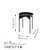 Hanah Home Klub sto Shb 44x57x44cm Crni