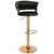 EH Barski stol Tresso Gold Black Velvet