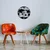 Wallity Zidni sat 48x48cm Crni