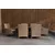 Venture Design Jedilna garnitura Pravokotna miza 72x150x90 cm Rjava