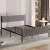 Hanah Home Francuski ležaj Stil, 160x88x200 cm, Sivi