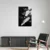Canvas Slika na platnu Crno belo cveće, Sa ramom, 50 x 75 cm, Beli