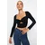 Trendyol Milla ženska bluza Tpraw24Bz00027, crna
