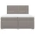Vidaxl Box spring postelja z vzmetnico taupe 200x200 cm blago