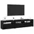 TV ormar 2 pcs Crni hrast 180 x 35 x 40 cm Konstruirano drvo