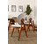HANAH HOME Trpezarijski sto i stolice Touch Wooden Cream
