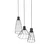 TK Lighting Viseča svetilka MODESTO BLACK 10149