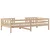 shumee vidaXL Posteljni okvir brez vzmetnice 90x190 cm masiven borov les