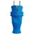 shumee Ravni gumijasti vtič 16A 230V IP44 Uni-Schuko moder 7417