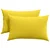 Jastučići za sofu 2 pcs Svijetlo žuta 60 x 40 cm tkanina
