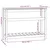 Sadilica s policom crna 111,5x34,5x81 cm od masivne borovine