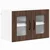 Zidni stakleni ormarić LUCCA 2 pcs Smeđi hrast 60 x 31 x 40 cm